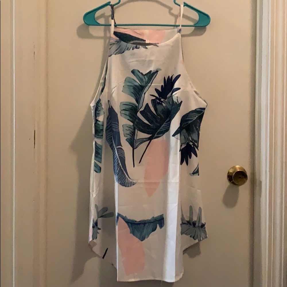 Leafy summer dress! * NEVER WORN *